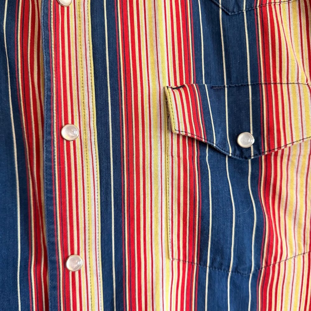 VINTAGE 90s Wrangler Pearlsnap - Picture 4 of 4